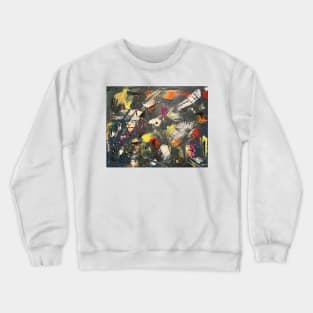 Space dream acrylic abstract artwork Crewneck Sweatshirt